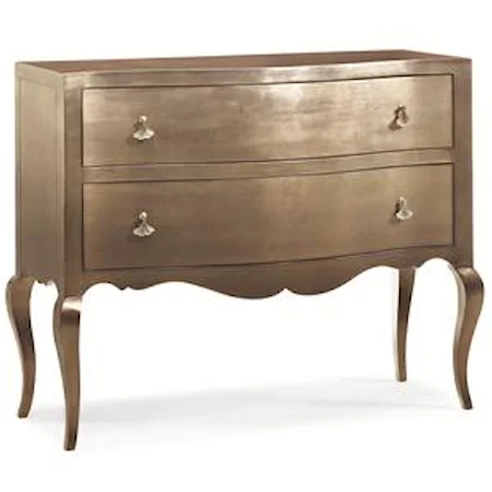 "French Connection" Chest of Drawers with Bombe Front and Scalloped Apron